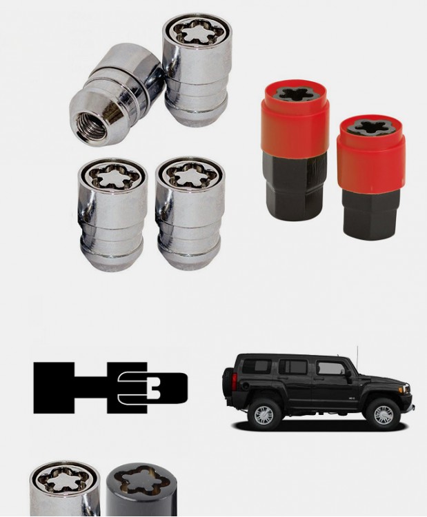 Ecrous antivol de roues Hummer H3