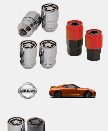 Ecrous antivol de roues Nissan GT-R (R35)