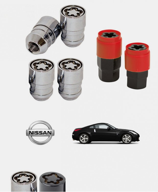 Ecrous antivol de roues Nissan 350Z (Z33)