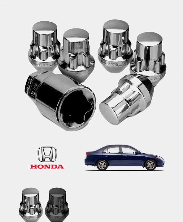 Ecrous antivol de roues Honda Civic 7 (ES/EP/EM/EU)