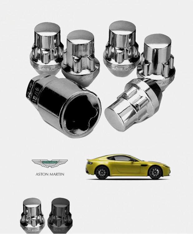 Ecrous antivol de roues Aston Martin V12 Vantage