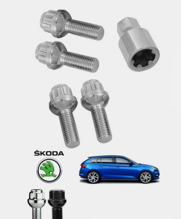 Ecrous antivol de roues Skoda Scala