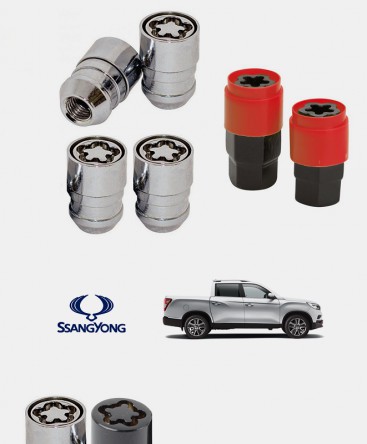 Ecrous antivol de roues SsangYong Musso (Q200)