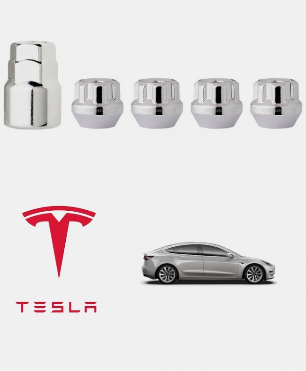 Ecrous antivol de roues Tesla Model 3