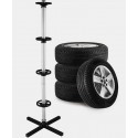 Support mobile de rangement de roues auto pour garage (4 jantes/pneus)