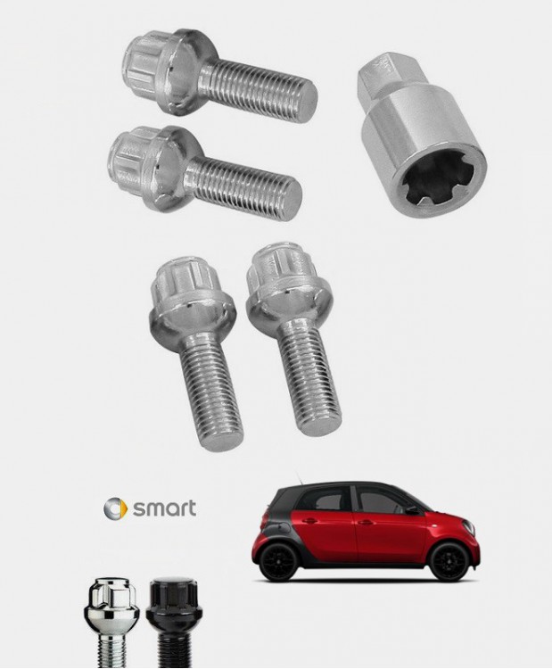 Ecrous antivol de roues Smart Forfour EQ