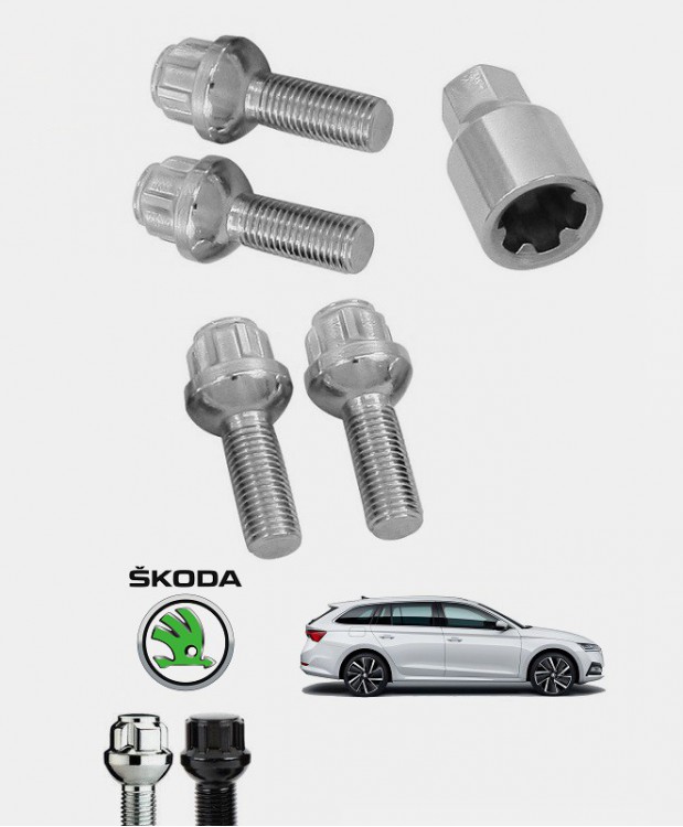 Ecrous antivol de roues Skoda Octavia 4