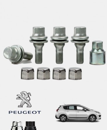 Ecrous antivol de roues Peugeot 3008 1