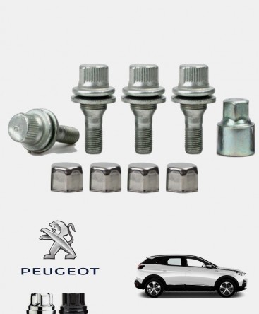 Ecrous antivol de roues Peugeot 3008 2