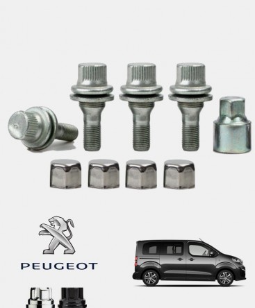 Ecrous antivol de roues Peugeot Traveller