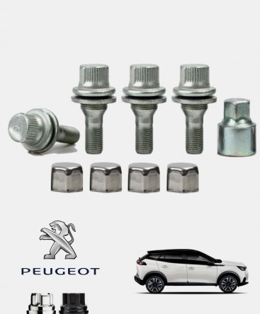 Ecrous antivol de roues Peugeot 2008 2