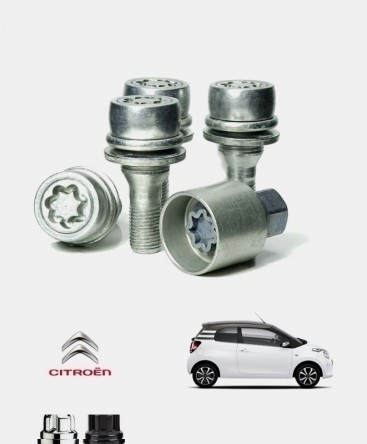 Ecrous antivol de roues Citroën C1 2
