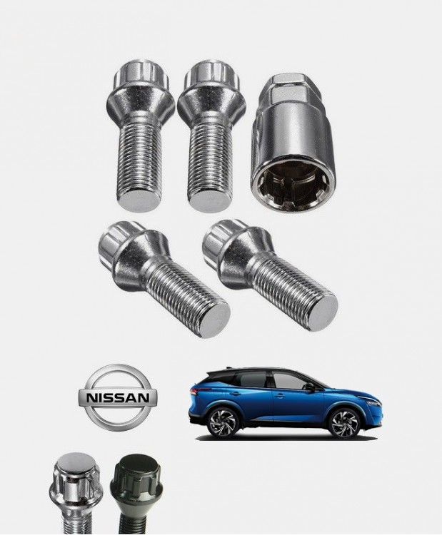Ecrous antivol de roues Nissan Qashqai 3 (J12)