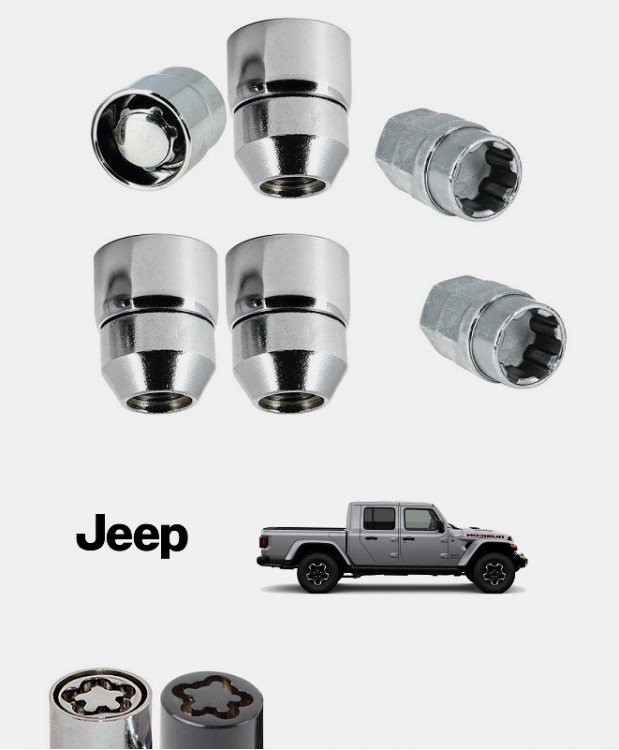 Ecrous antivol de roues Jeep Gladiator (JT)