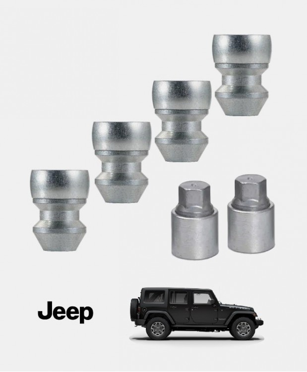 Ecrous antivol de roues Jeep Wrangler (JK)