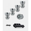 Ecrous antivol de roues Jeep Wrangler 4 (JL)