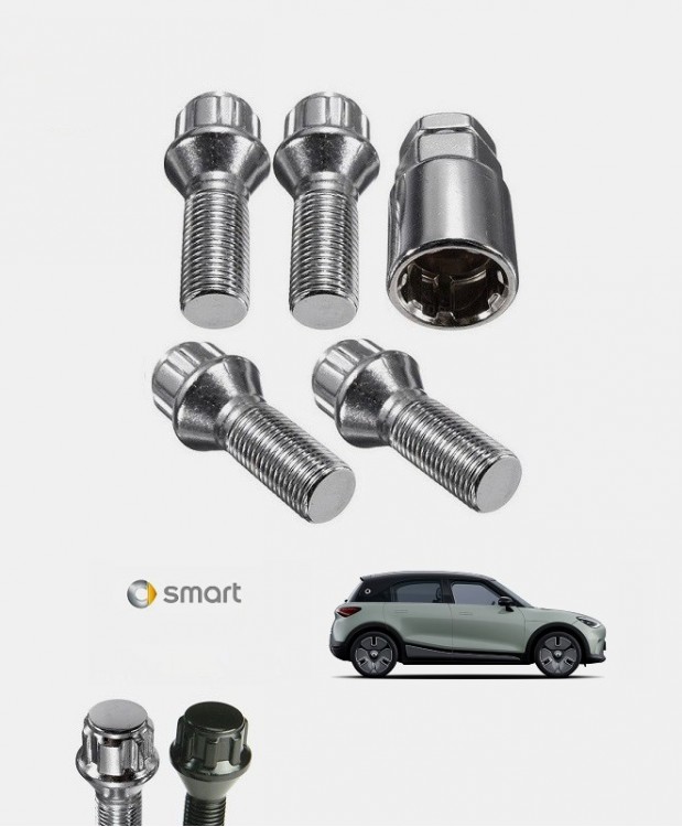 Ecrous antivol de roues Smart Hashtag 1