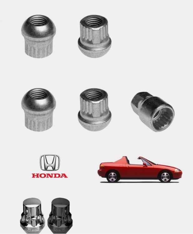 Ecrous antivol de roues Honda CRX Del Sol (EH6/EG2)