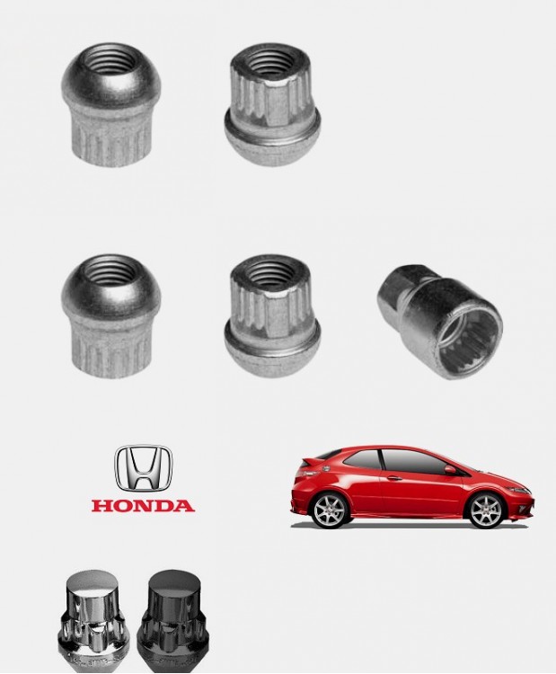 Ecrous antivol de roues Honda Civic Type-R 8 (FN)