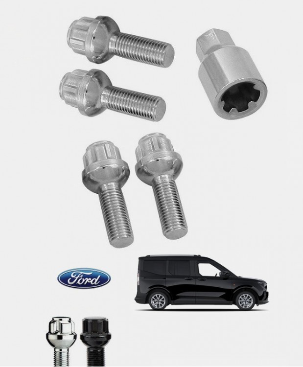 Ecrous antivol de roues Ford Tourneo Courier 2