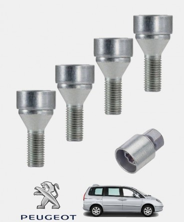 Ecrous antivol de roues Peugeot 807
