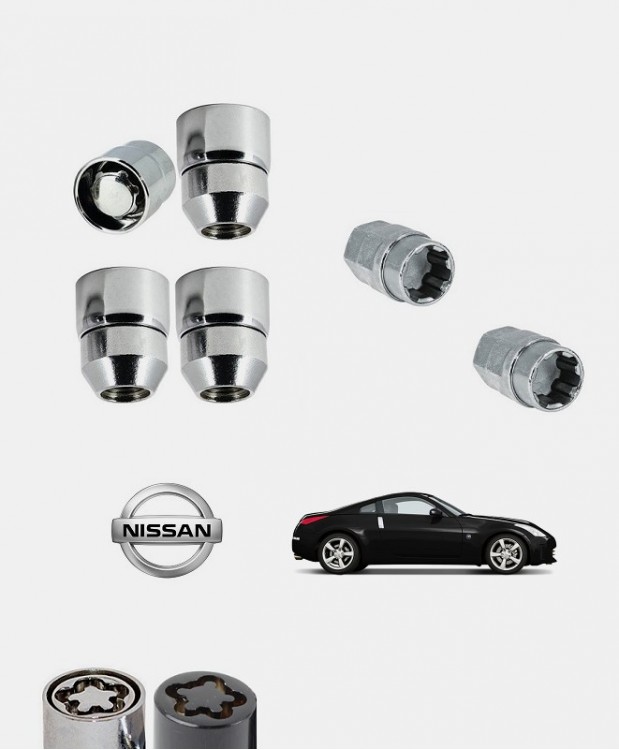 Ecrous antivol de roues Nissan 350Z (Z33)