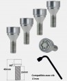 Ecrous antivol de roues chrome Renault Clio 5