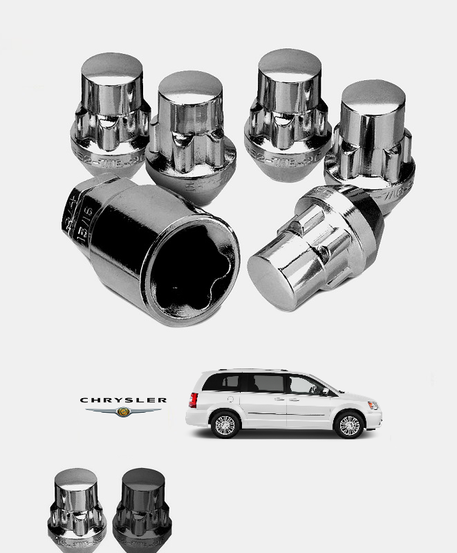 Tuner Verrouillage Écrous de roue 12x1.5 Boulons pour CHRYSLER GRAND VOYAGER 07-16 Mk3 