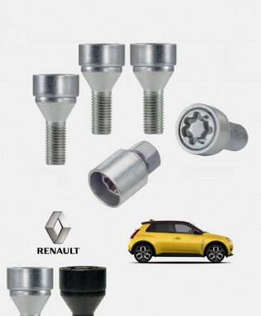 Ecrous antivol de roues haute sécurité Renault 5 E-Tech Electric