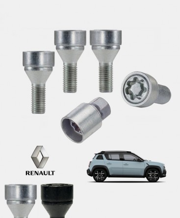 Ecrous antivol de roues haute sécurité Renault 4 E-Tech Electric