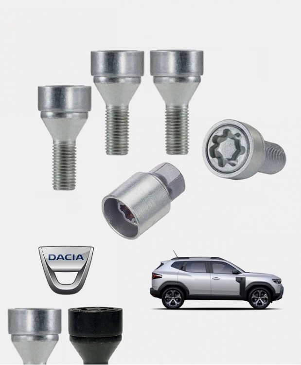 Ecrous antivol de roues haute sécurité Dacia Duster 3