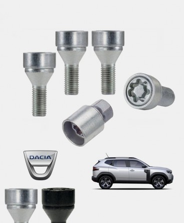 Ecrous antivol de roues haute sécurité Dacia Duster 3