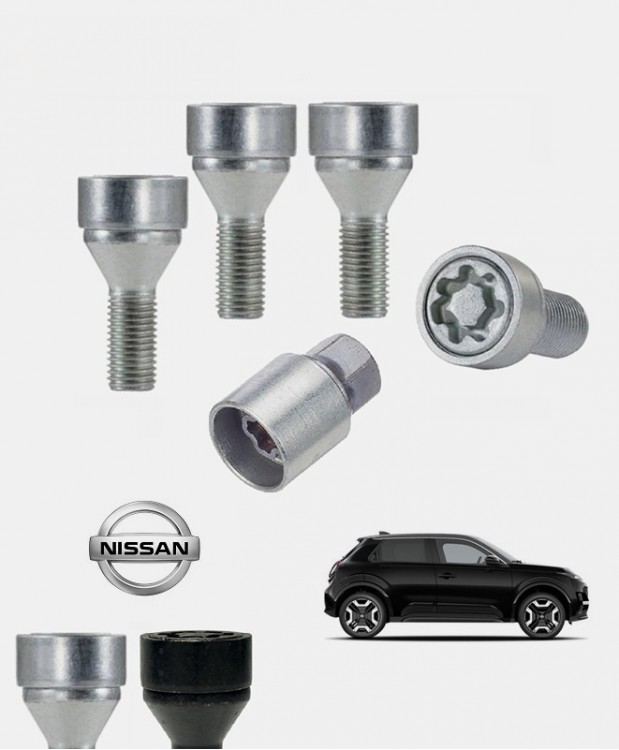 Ecrous antivol de roues haute sécurité Nissan Micra 6 (K15)
