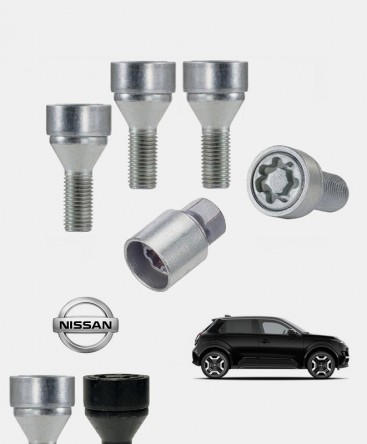 Ecrous antivol de roues haute sécurité Nissan Micra 6 (K15)