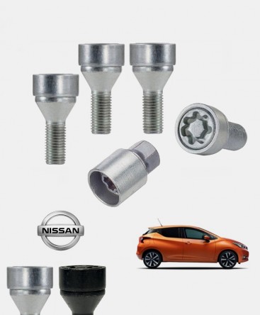 Ecrous antivol de roues haute sécurité Nissan Micra 5 (K14)