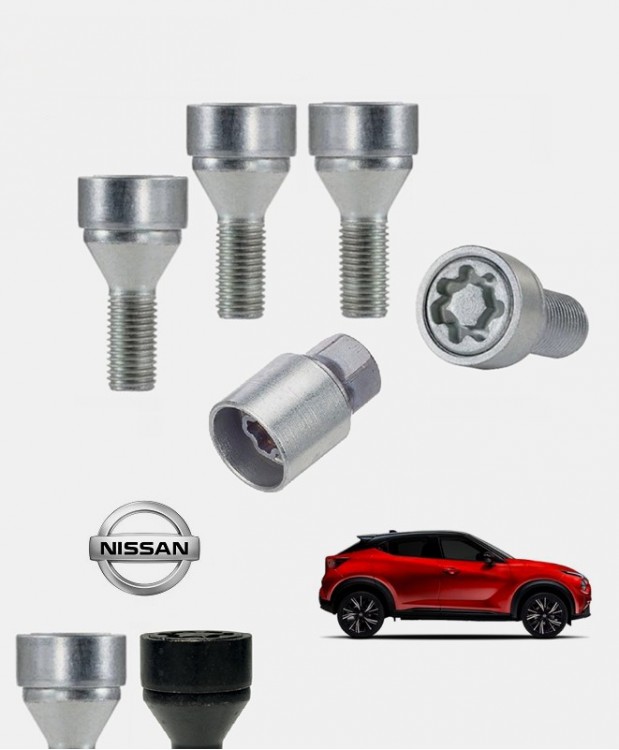 Ecrous antivol de roues haute sécurité Nissan Juke 2 (F16)
