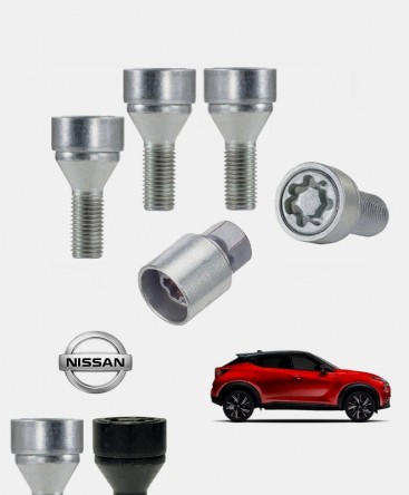 Ecrous antivol de roues haute sécurité Nissan Qashqai 3 (J12)