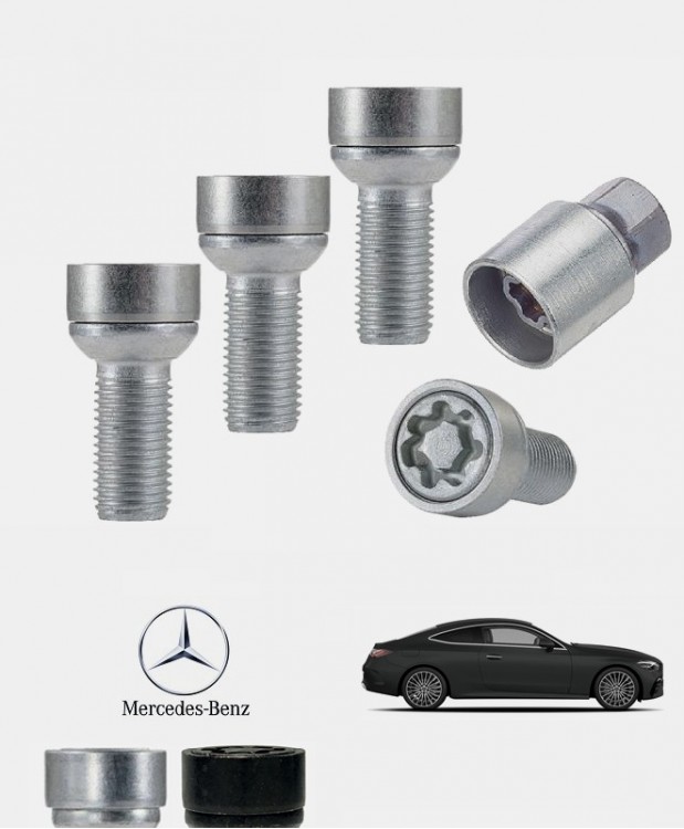 Ecrous antivol de roues haute sécurité Mercedes CLE (C236/A236)