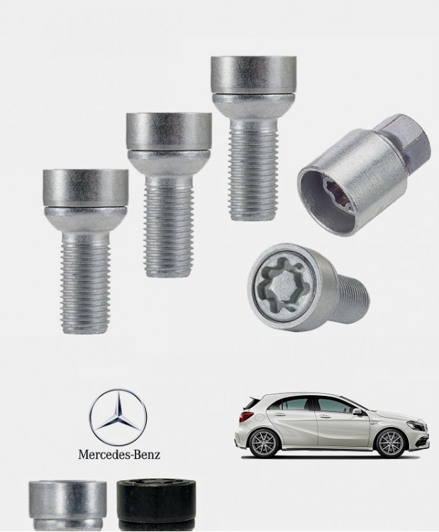 Ecrous antivol de roues haute sécurité Mercedes Classe A (W176)