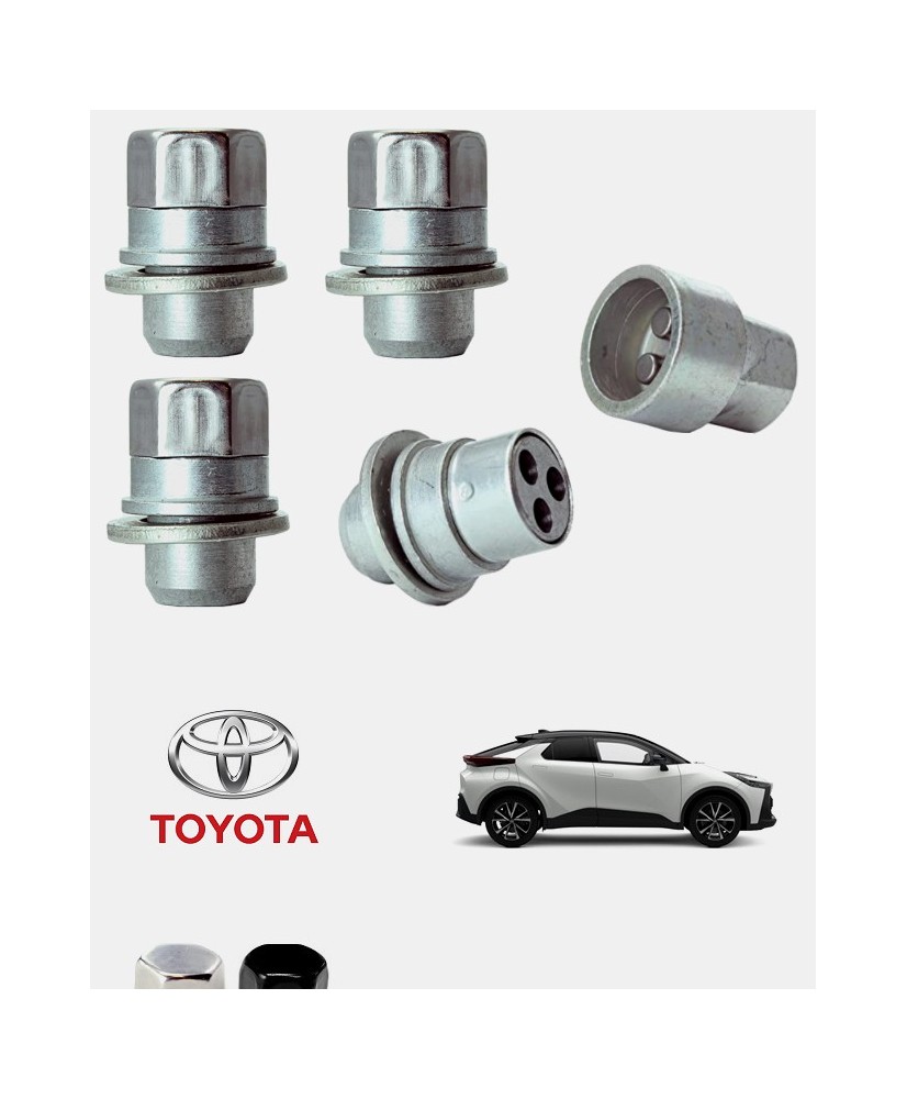 Antivols de roues Toyota C-HR 2 (AX20) 2023, 2024, 2025 et 2026