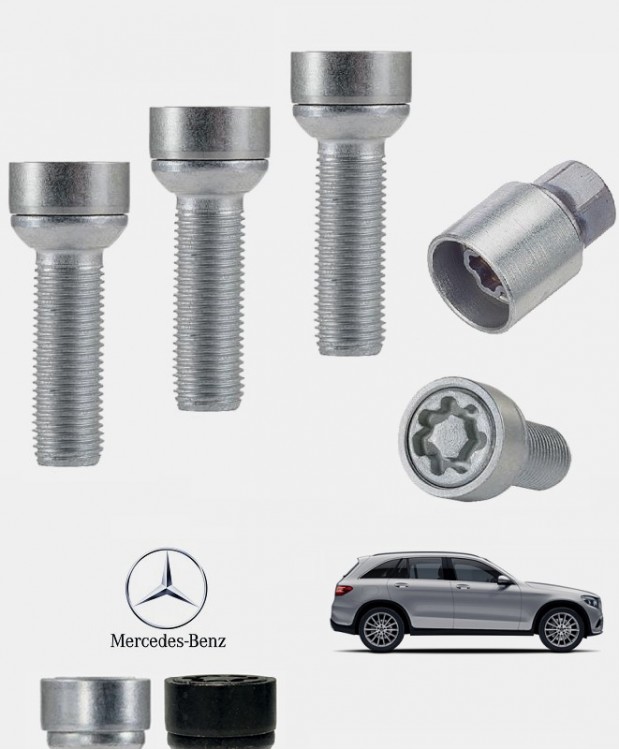 Ecrous antivol de roues haute sécurité Mercedes Classe GLC (X253/C253)