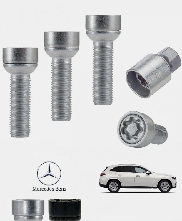 Ecrous antivol de roues haute sécurité Mercedes Classe GLC (X254/C254)