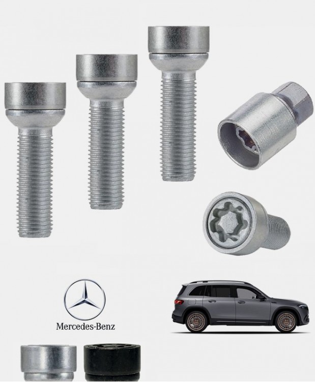 Ecrous antivol de roues haute sécurité Mercedes EQB (X243)
