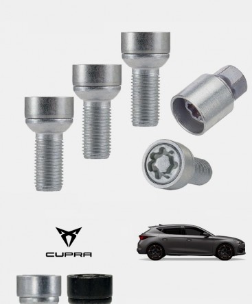 Ecrous antivol de roues haute sécurité Cupra Leon
