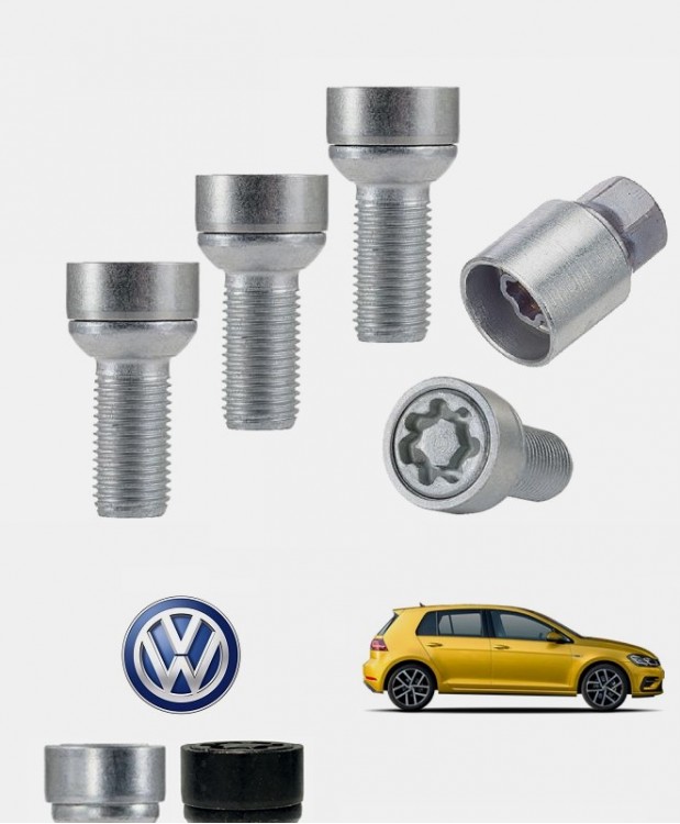 Ecrous antivol de roues haute sécurité VW GOLF 7 (5G)