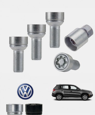 Ecrous antivol de roues haute sécurité VW Tiguan (5N)